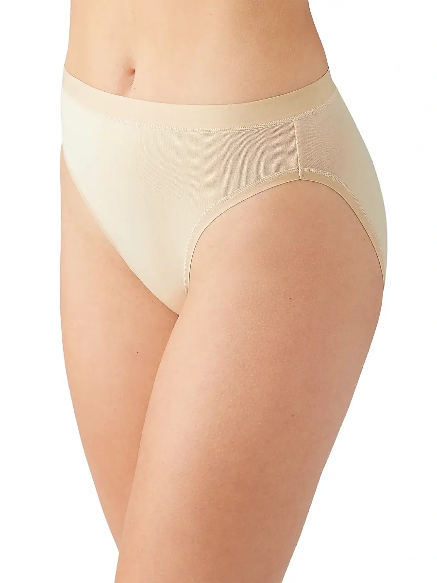Wacoal Women's Understated Cotton High-Cut Brief | Thumbnail 2