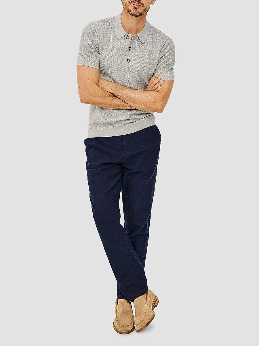 RAILS Men's Nathan Textured Cotton-Cashmere Shirt | Thumbnail 2