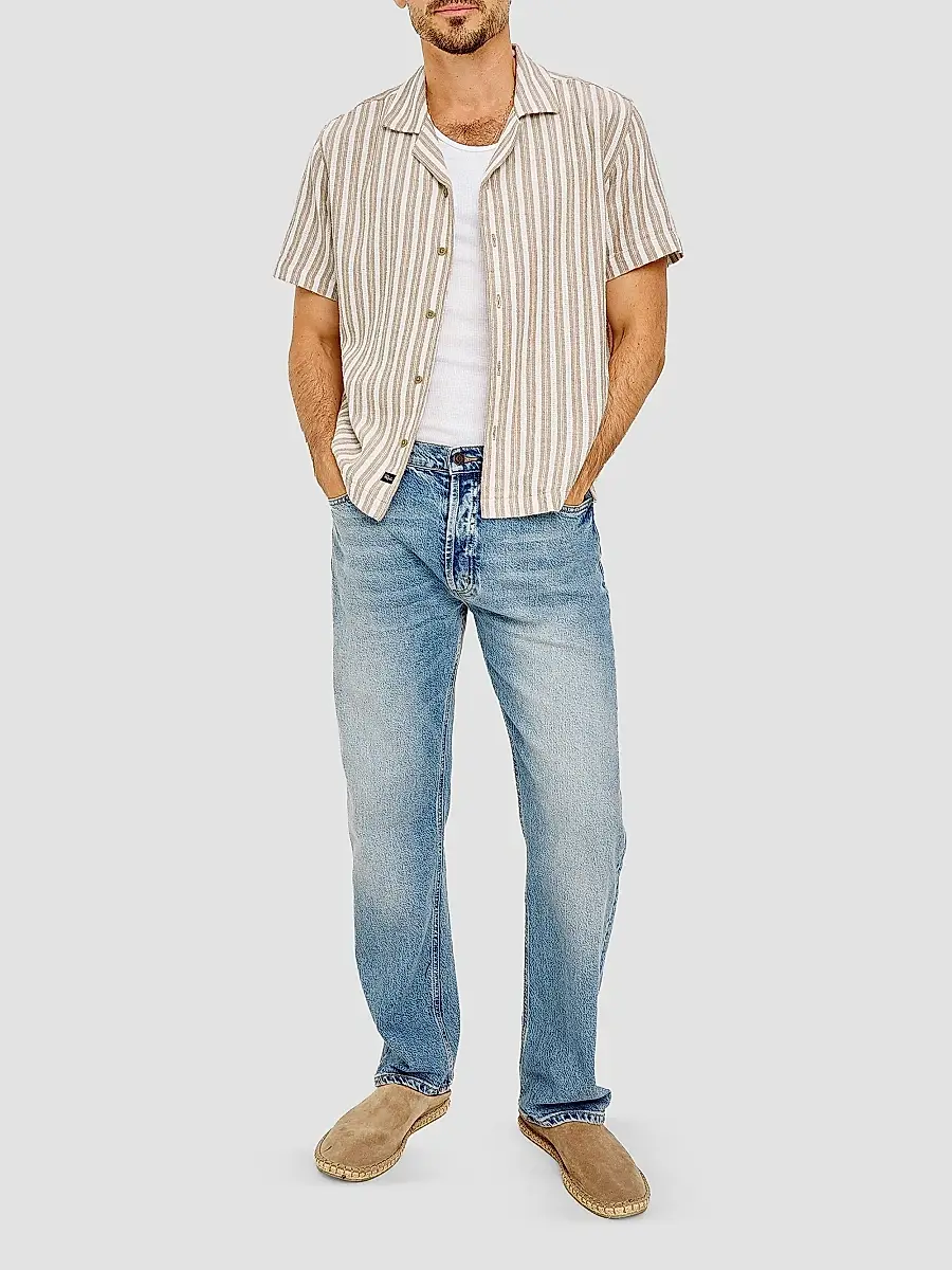 RAILS Men's Fielder Striped Cotton-Blend Camp Shirt | Thumbnail 2 RAILS Men's Fielder Striped Cotton-Blend Camp Shirt | Thumbnail 2