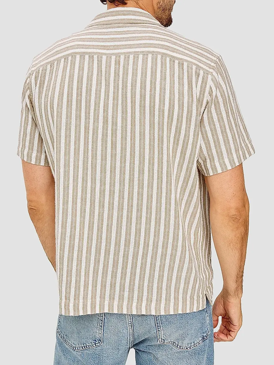 RAILS Men's Fielder Striped Cotton-Blend Camp Shirt | Thumbnail 4 RAILS Men's Fielder Striped Cotton-Blend Camp Shirt | Thumbnail 4