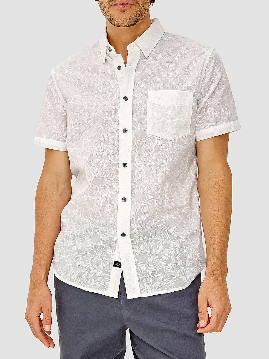 RAILS Men's Hale Embroidered Cotton Shirt | Thumbnail 3 RAILS Men's Hale Embroidered Cotton Shirt | Thumbnail 3