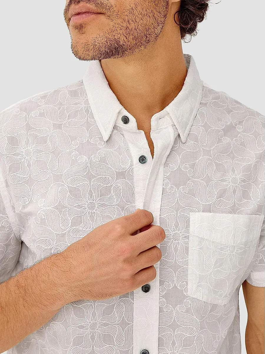 RAILS Men's Hale Embroidered Cotton Shirt | Thumbnail 5 RAILS Men's Hale Embroidered Cotton Shirt | Thumbnail 5