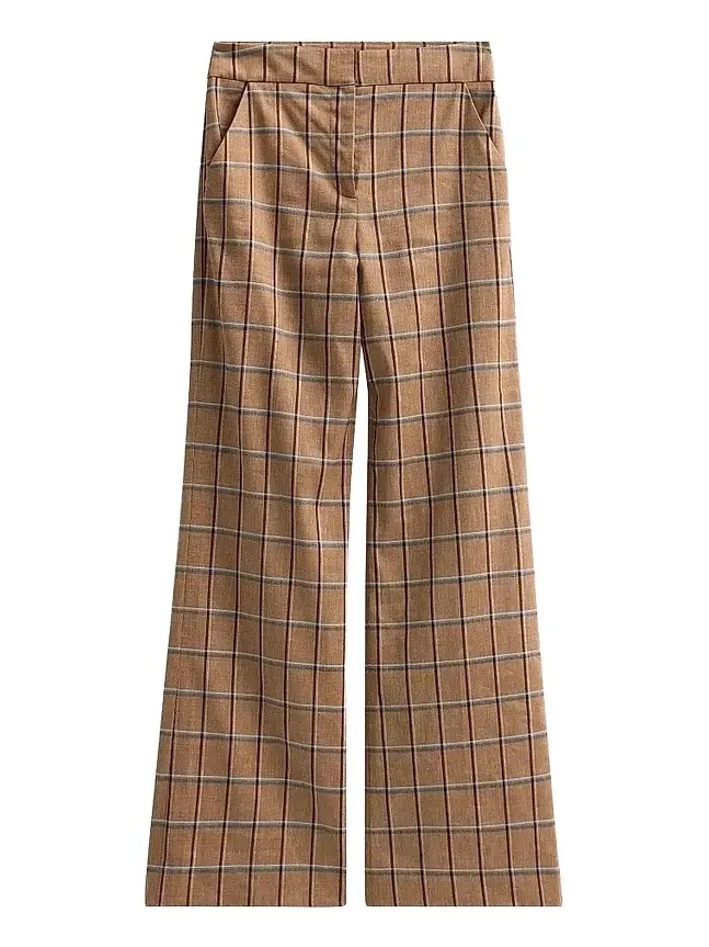 Women's Tonelli Plaid Flared Pants