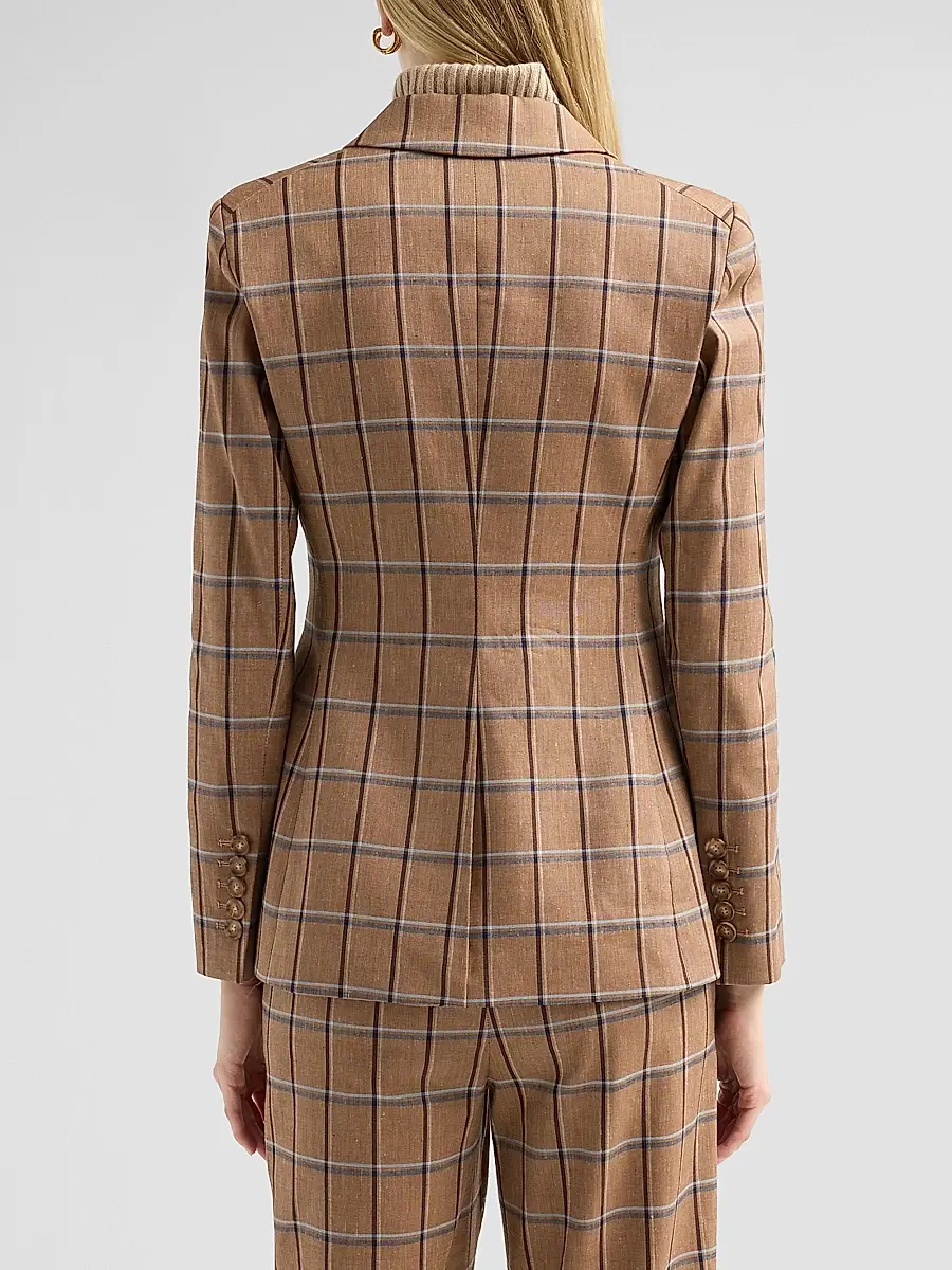 Veronica Beard Women's Rickie Plaid Dickey Jacket | Thumbnail 3 Veronica Beard Women's Rickie Plaid Dickey Jacket | Thumbnail 3