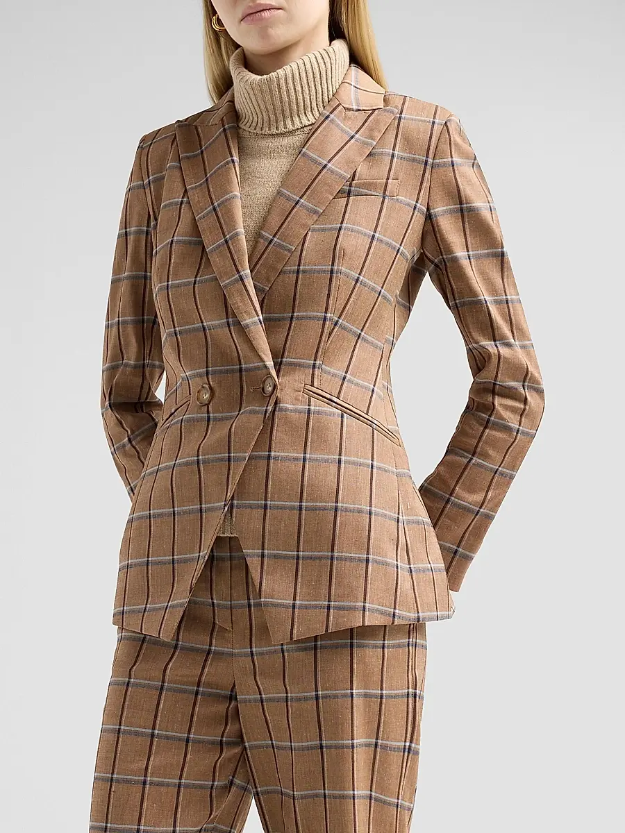 Veronica Beard Women's Rickie Plaid Dickey Jacket | Thumbnail 4 Veronica Beard Women's Rickie Plaid Dickey Jacket | Thumbnail 4