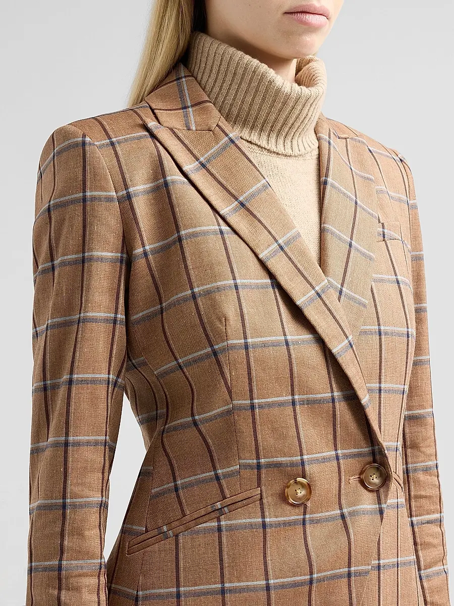 Veronica Beard Women's Rickie Plaid Dickey Jacket | Thumbnail 5 Veronica Beard Women's Rickie Plaid Dickey Jacket | Thumbnail 5