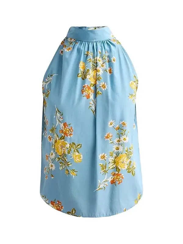 Women's Kovi Floral Silk-Blend Top Women's Kovi Floral Silk-Blend Top