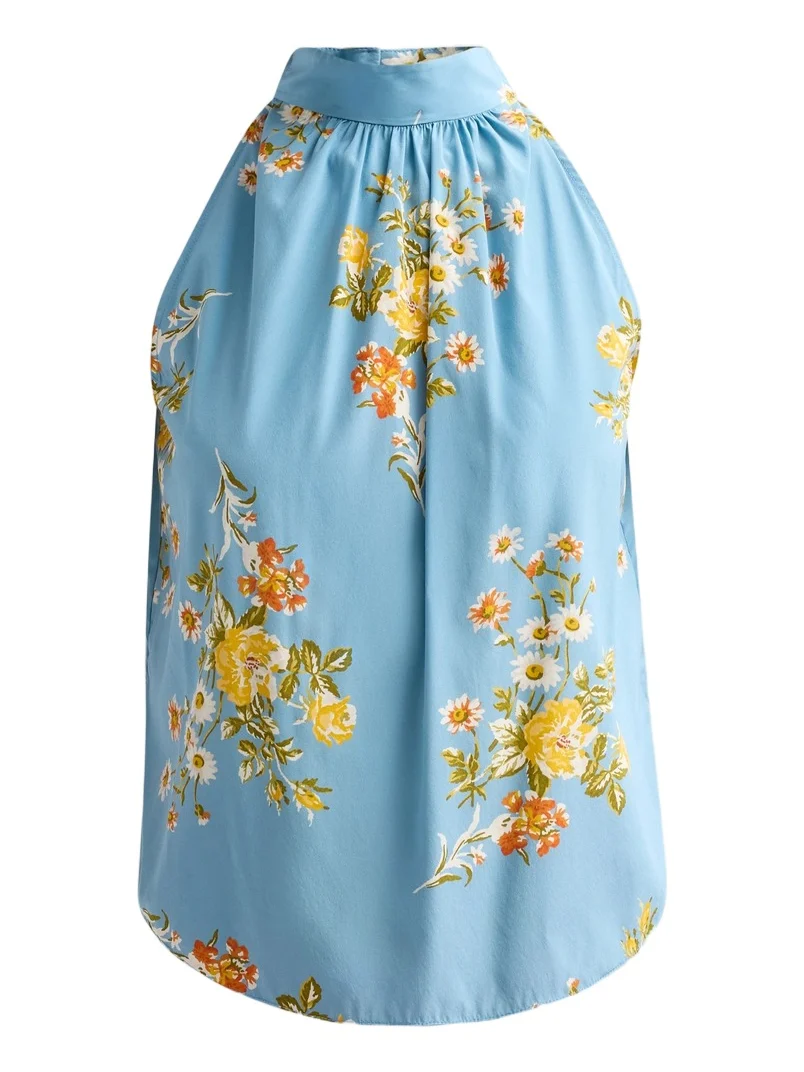 Women's Kovi Floral Silk-Blend Top