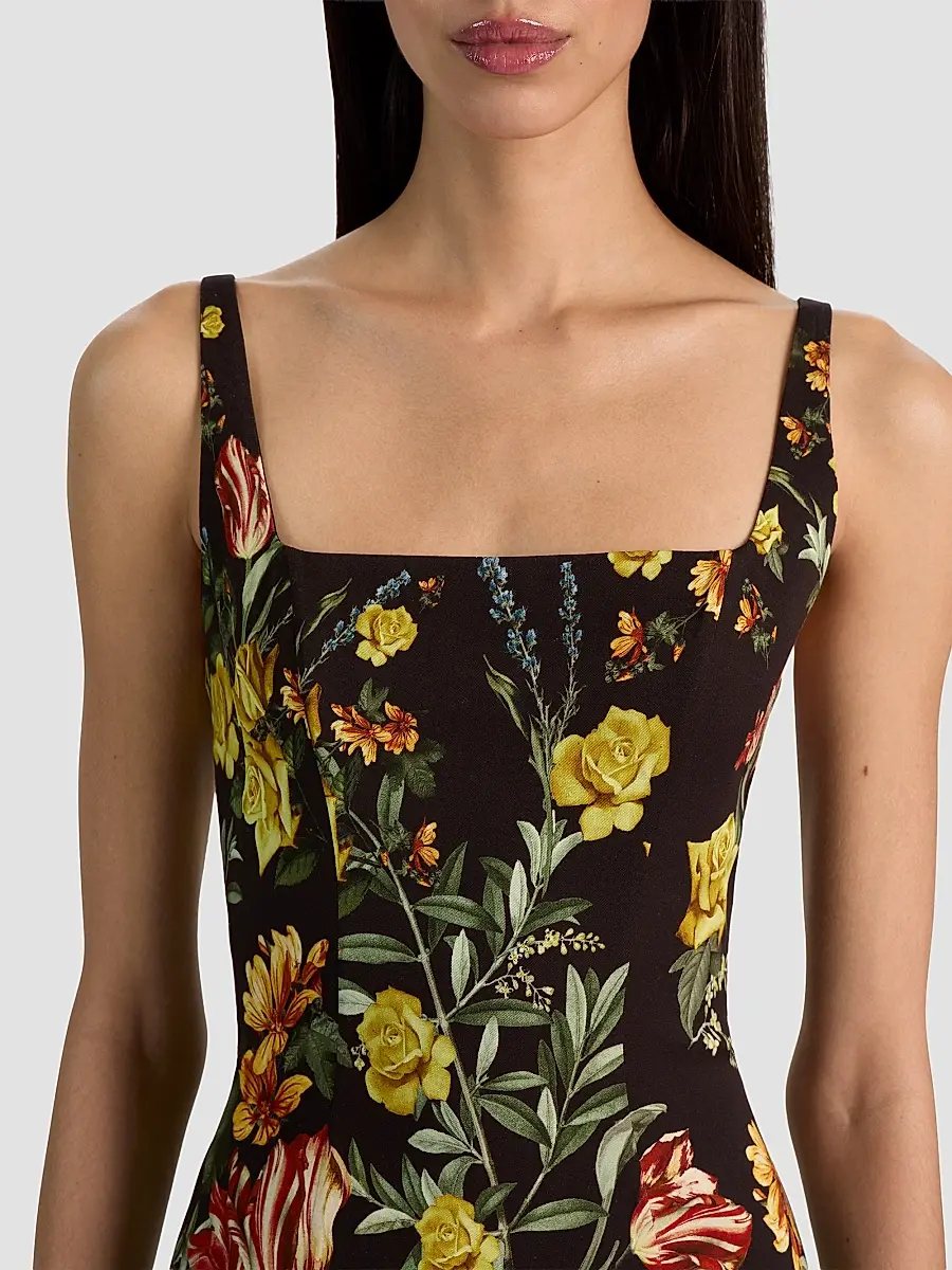 Alice + Olivia Women's Julia Floral Mini Dress | Thumbnail 5 Alice + Olivia Women's Julia Floral Mini Dress | Thumbnail 5