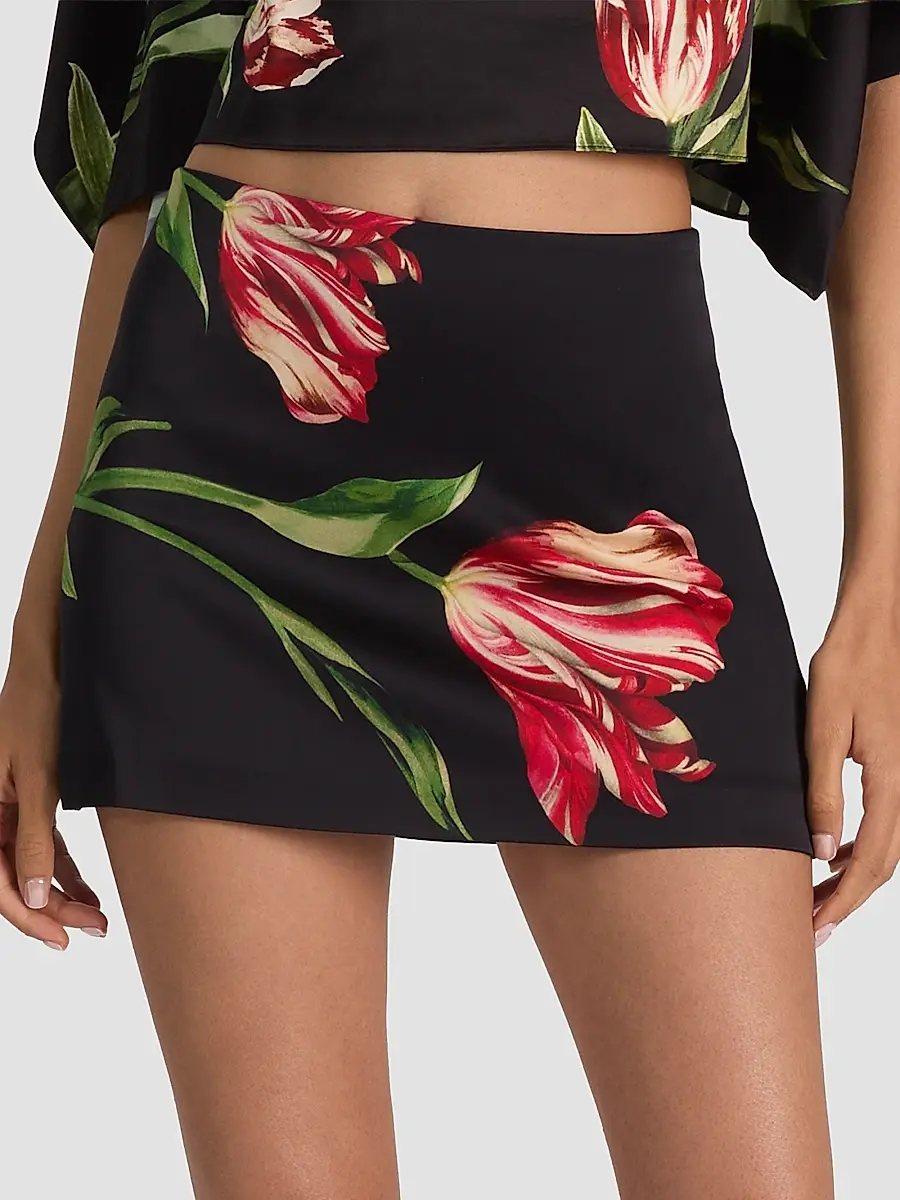 Alice + Olivia Women's Rubi Micro Mini Skirt | Thumbnail 4 Alice + Olivia Women's Rubi Micro Mini Skirt | Thumbnail 4
