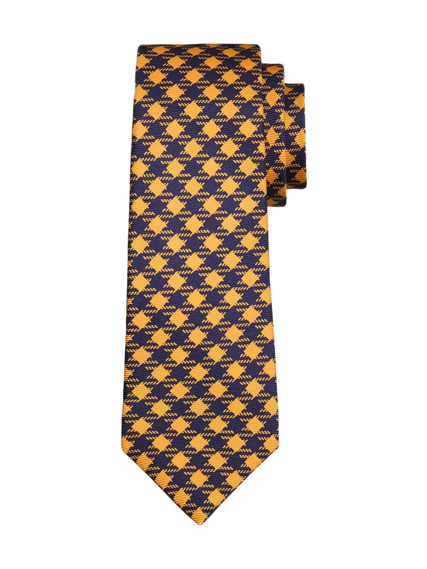 Kiton Men's Houndstooth Plaid Silk Tie