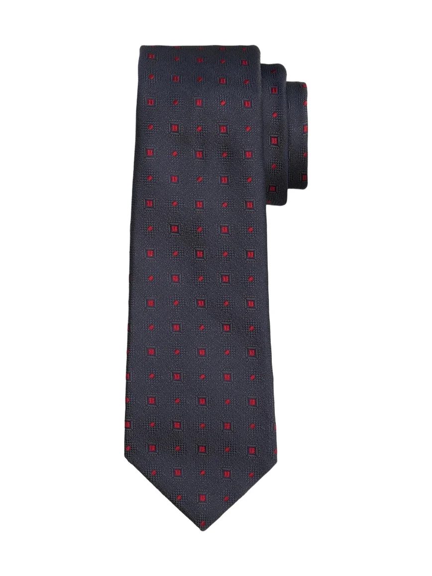 Kiton Men's Geometric Woven Silk Tie