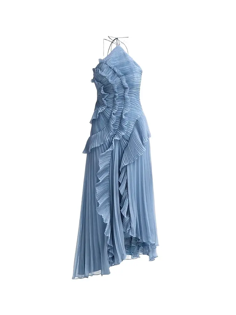 Women's Lorelie Ruffle Halterneck Gown Women's Lorelie Ruffle Halterneck Gown