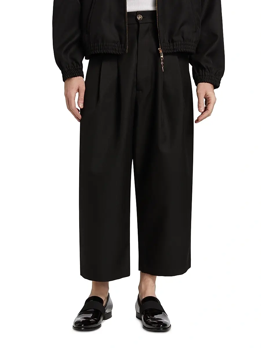 Willy Chavarria Men's Borracho Pleated Pants | Thumbnail 3 Willy Chavarria Men's Borracho Pleated Pants | Thumbnail 3