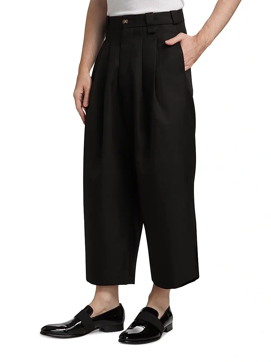 Willy Chavarria Men's Borracho Pleated Pants | Thumbnail 4 Willy Chavarria Men's Borracho Pleated Pants | Thumbnail 4