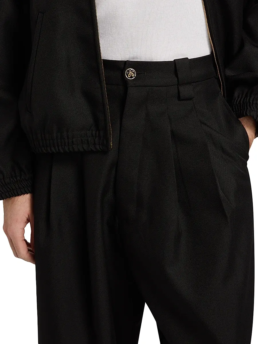 Willy Chavarria Men's Borracho Pleated Pants | Thumbnail 6 Willy Chavarria Men's Borracho Pleated Pants | Thumbnail 6