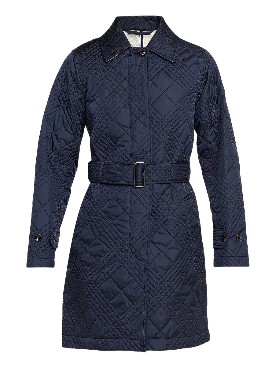 Burberry Women's Darliston Quilted Check Trench Coat