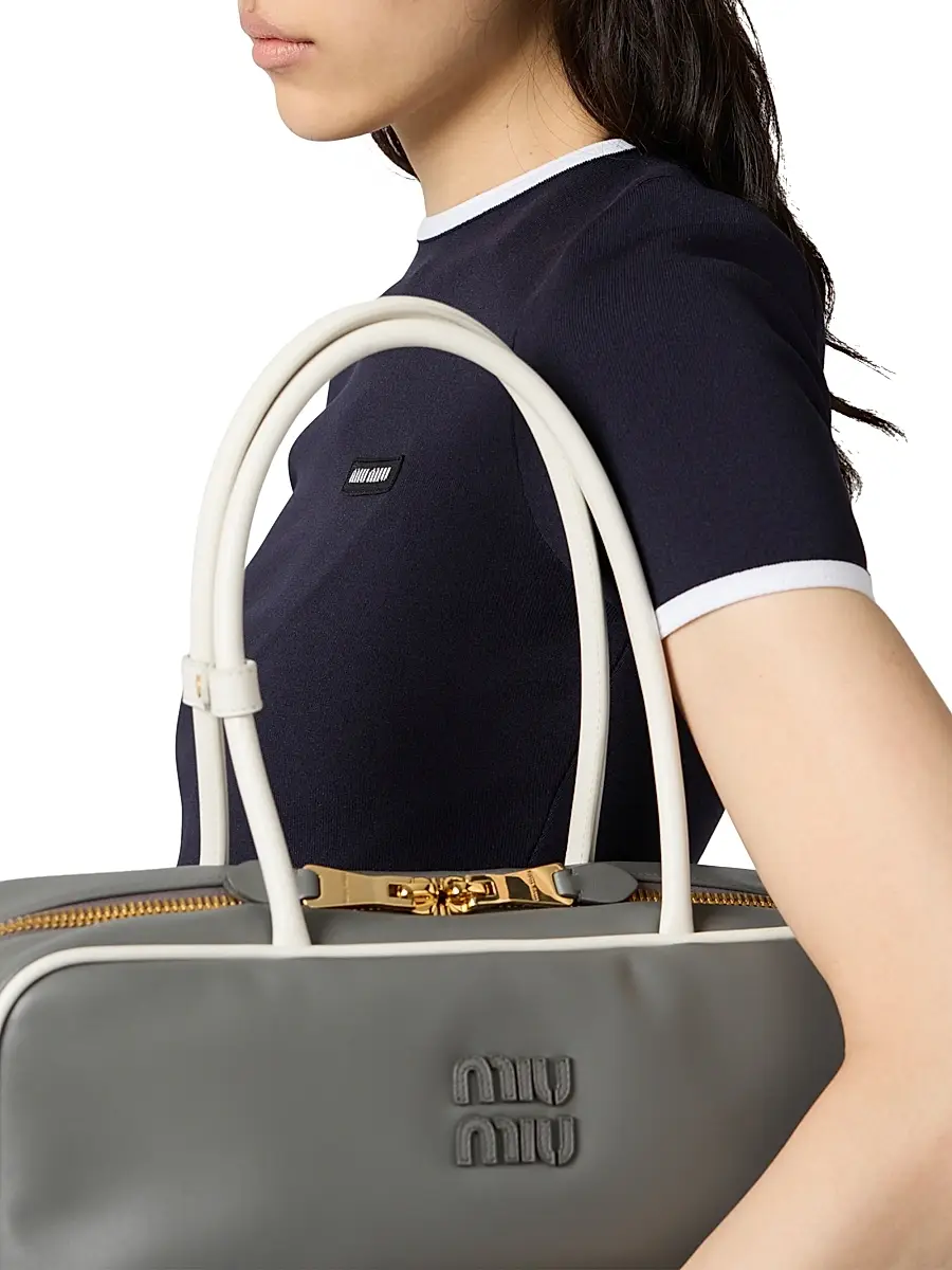 Miu Miu Women's Technical Yarn Crew-Neck Sweater | Thumbnail 5