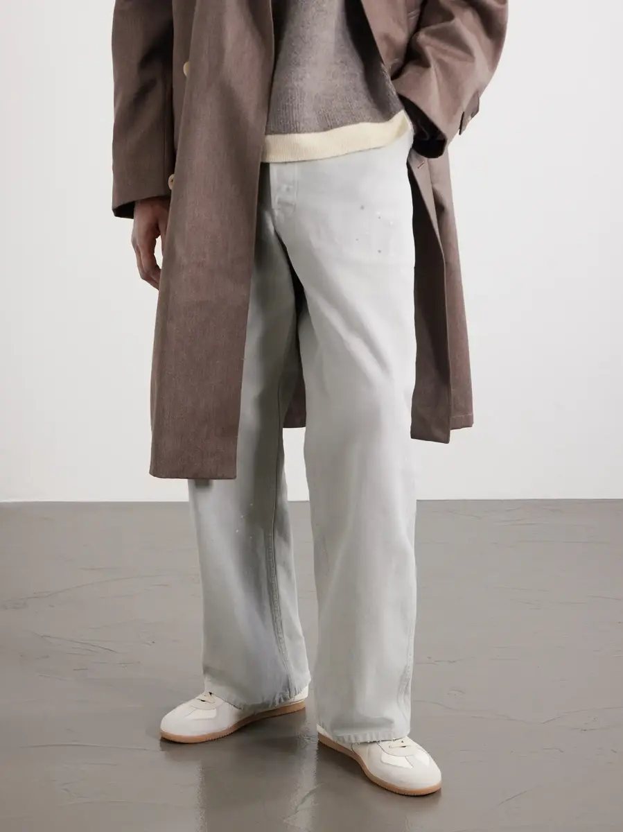 Maison Margiela Replica Suede-Trimmed Leather Sneakers | Thumbnail 2 Maison Margiela Replica Suede-Trimmed Leather Sneakers | Thumbnail 2
