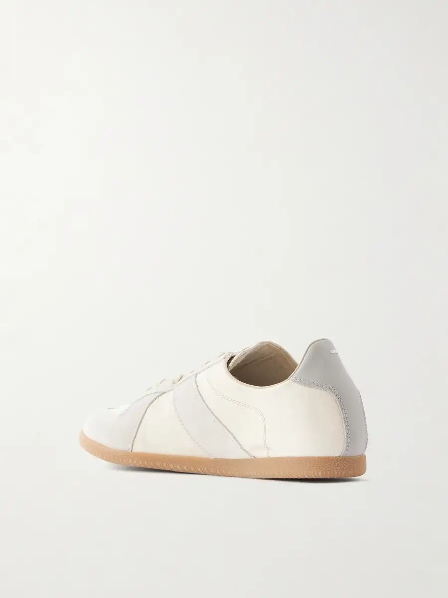 Maison Margiela Replica Suede-Trimmed Leather Sneakers | Thumbnail 4 Maison Margiela Replica Suede-Trimmed Leather Sneakers | Thumbnail 4