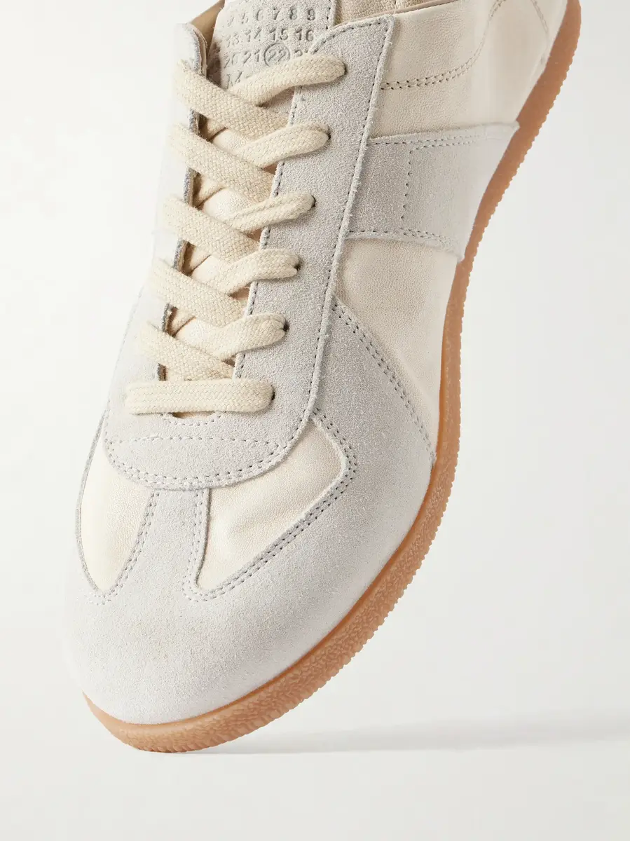 Maison Margiela Replica Suede-Trimmed Leather Sneakers | Thumbnail 5 Maison Margiela Replica Suede-Trimmed Leather Sneakers | Thumbnail 5