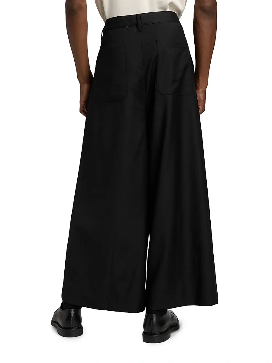 Glass Cypress Men's Wool Embroidered Wide-Leg Pants | Thumbnail 5 Glass Cypress Men's Wool Embroidered Wide-Leg Pants | Thumbnail 5