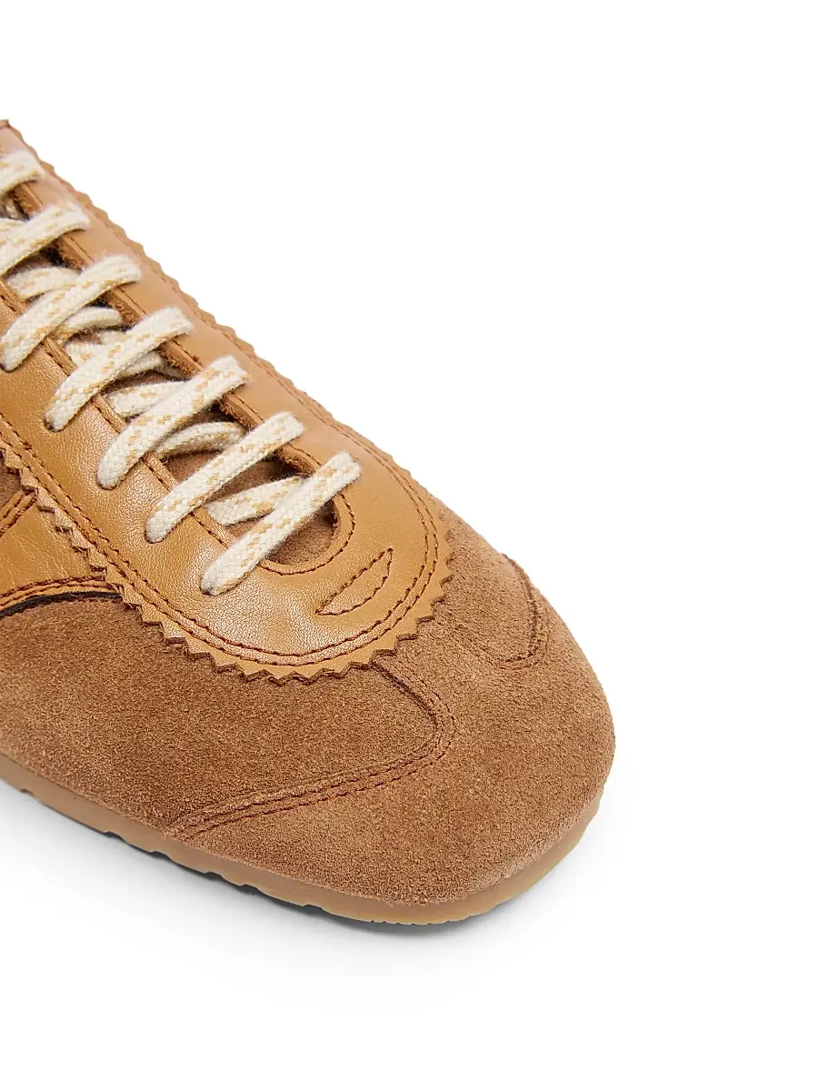 Dries Van Noten Women's Round-Toe Suede Low-Top Sneakers | Thumbnail 5 Dries Van Noten Women's Round-Toe Suede Low-Top Sneakers | Thumbnail 5