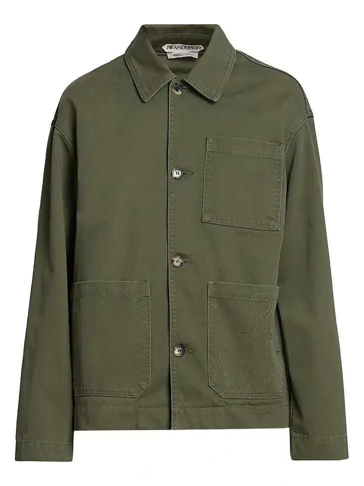Men's Patch Pocket Cotton Jacket Men's Patch Pocket Cotton Jacket