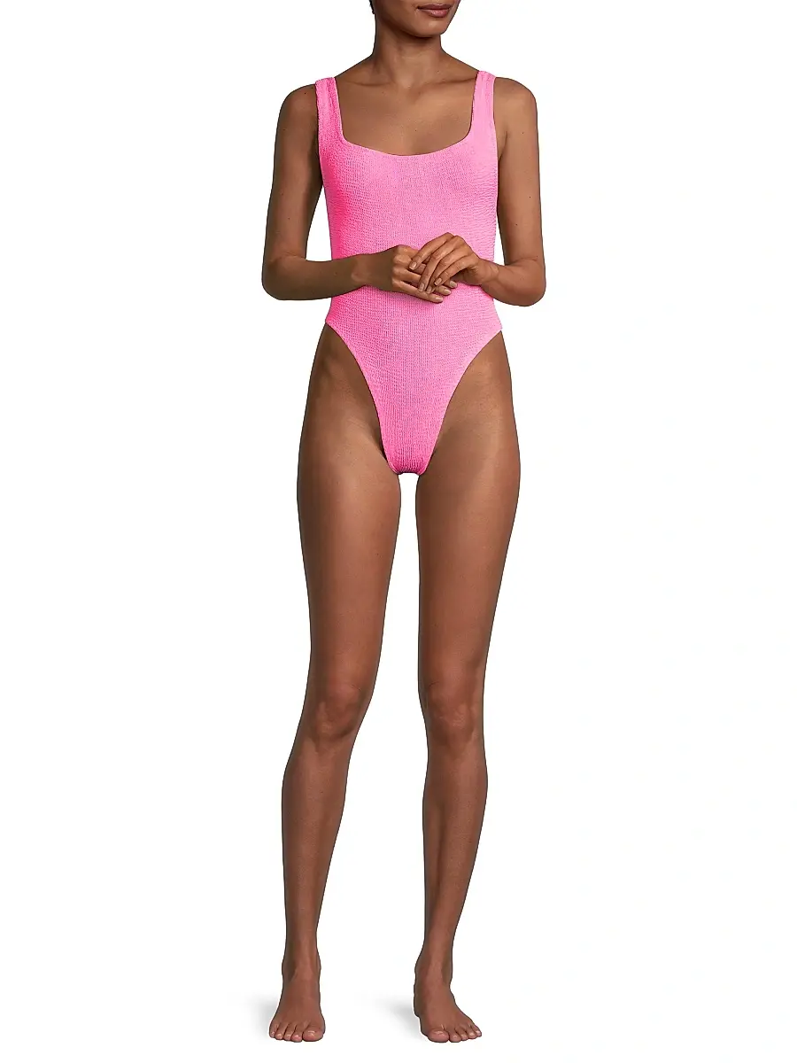 Hunza G Women's Crinkle One-Piece Swimsuit | Thumbnail 2 Hunza G Women's Crinkle One-Piece Swimsuit | Thumbnail 2