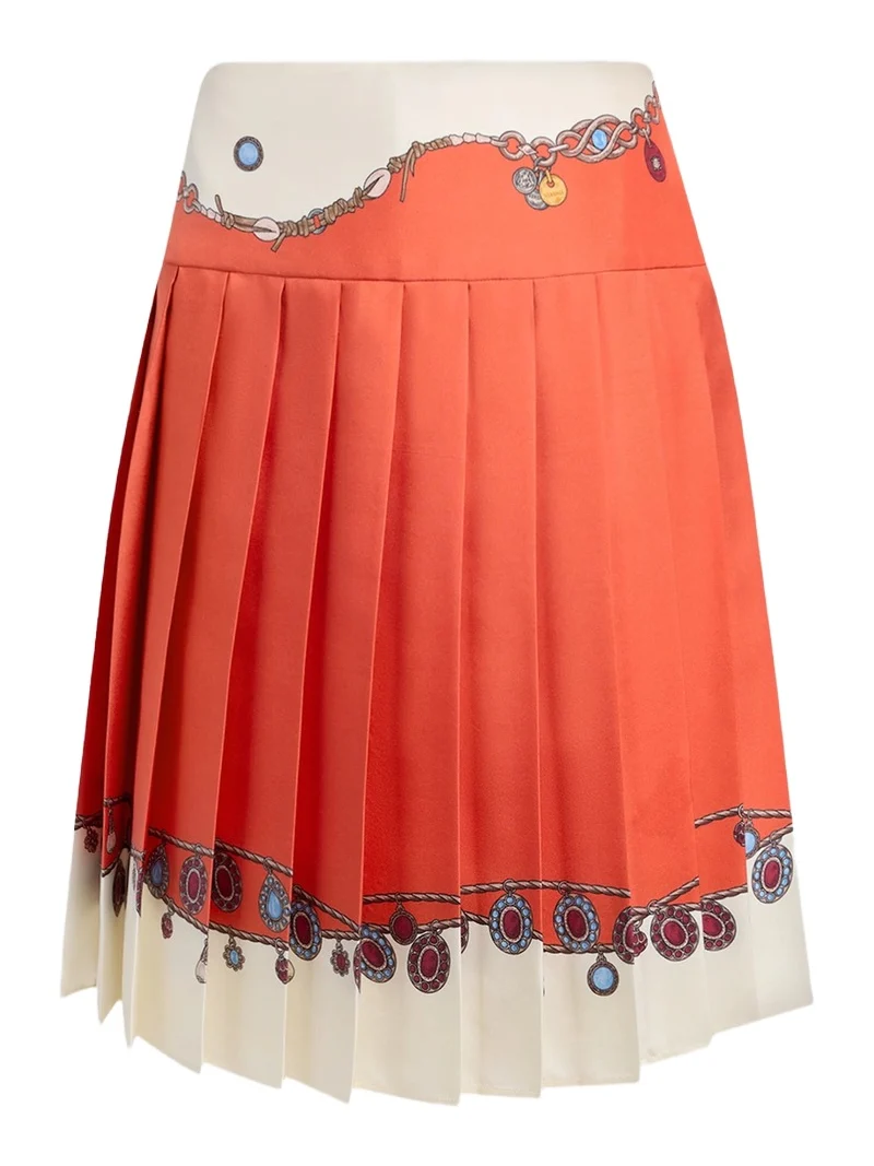 Women's Stolen Jewels Silk Pleated Skirt Women's Stolen Jewels Silk Pleated Skirt