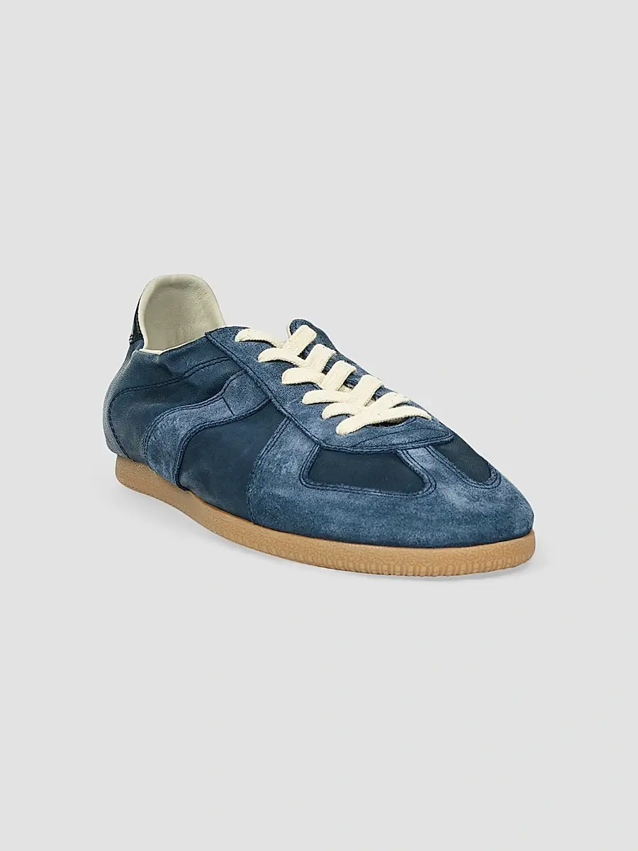 Maison Margiela Men's Suede & Leather Low-Top Sneakers | Thumbnail 2 Maison Margiela Men's Suede & Leather Low-Top Sneakers | Thumbnail 2