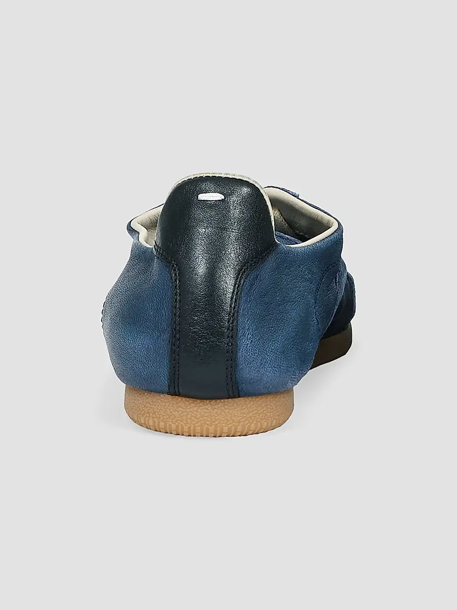 Maison Margiela Men's Suede & Leather Low-Top Sneakers | Thumbnail 3 Maison Margiela Men's Suede & Leather Low-Top Sneakers | Thumbnail 3