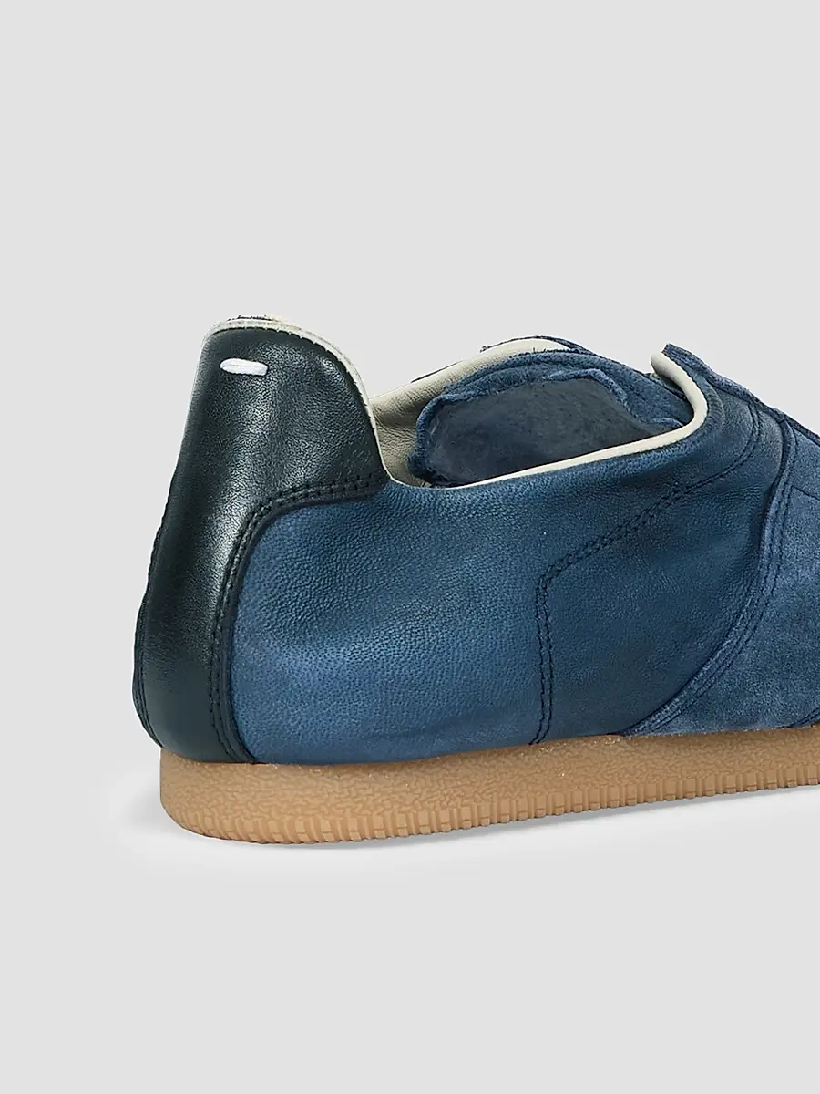 Maison Margiela Men's Suede & Leather Low-Top Sneakers | Thumbnail 4 Maison Margiela Men's Suede & Leather Low-Top Sneakers | Thumbnail 4
