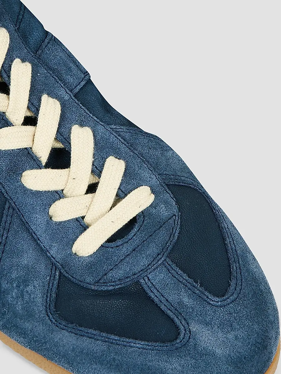 Maison Margiela Men's Suede & Leather Low-Top Sneakers | Thumbnail 5 Maison Margiela Men's Suede & Leather Low-Top Sneakers | Thumbnail 5