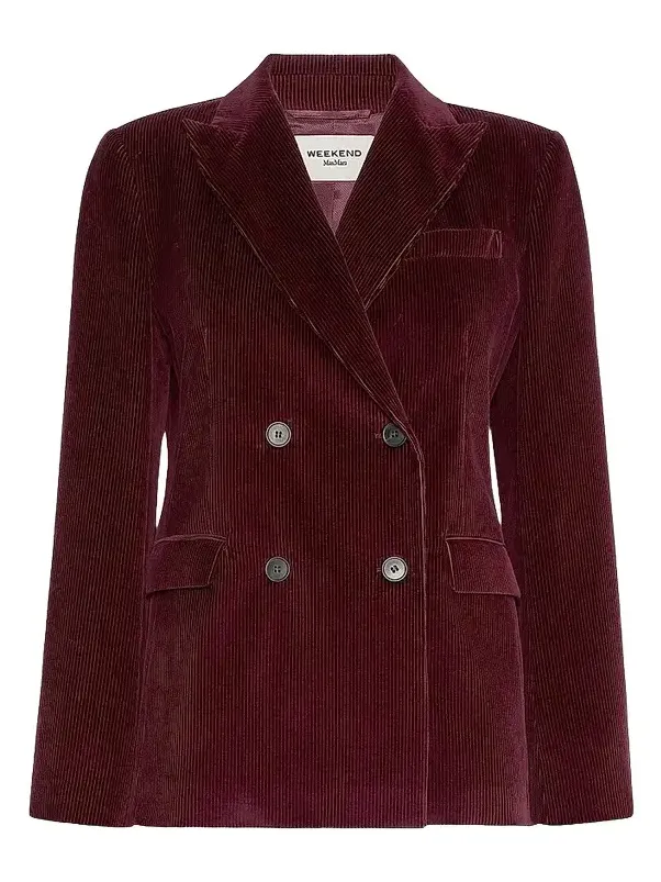 Weekend Max Mara Women's Cotton Corduroy Velvet Blazer