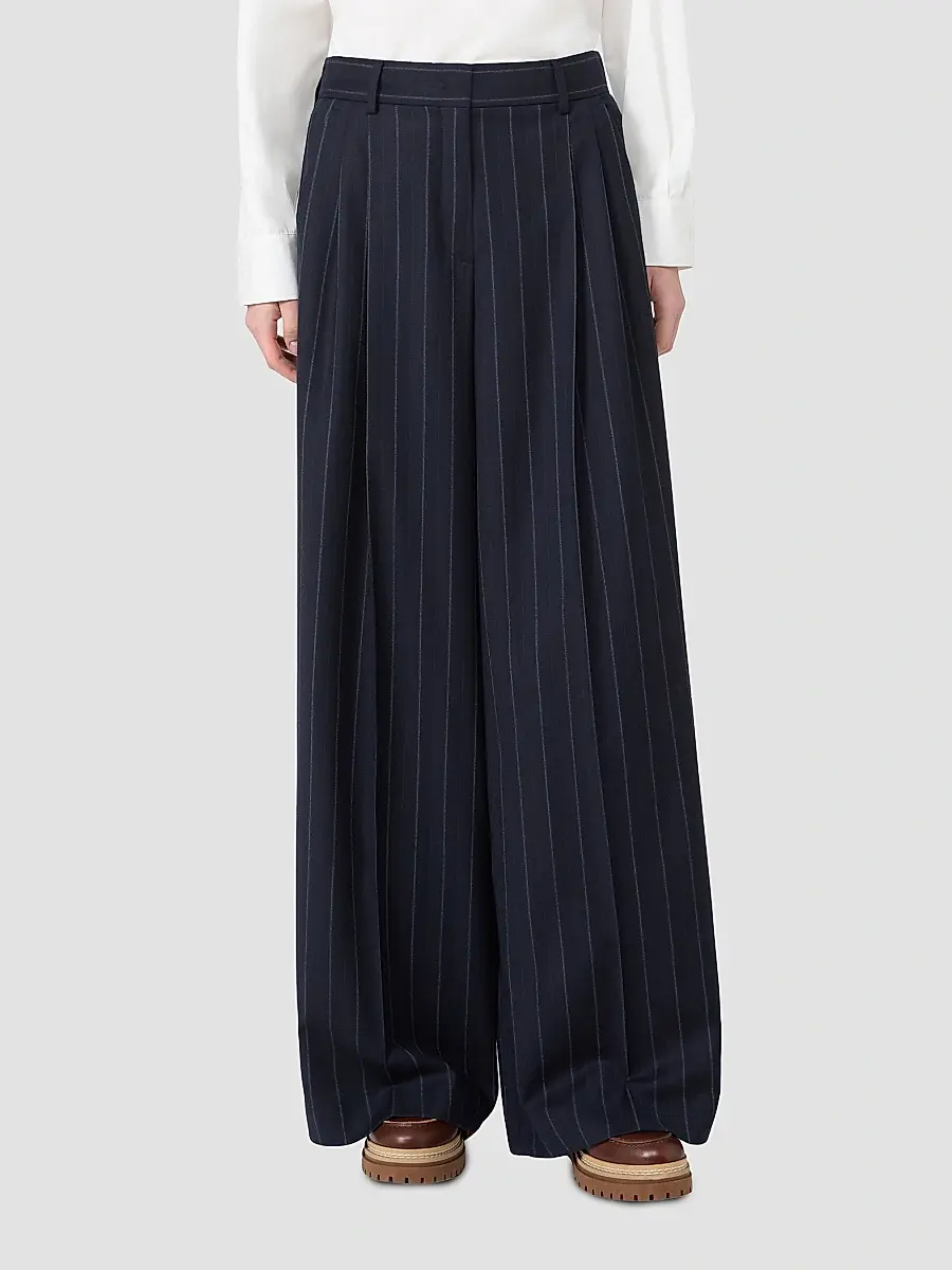 Weekend Max Mara Women's Stretch Wool Flannel Trousers | Thumbnail 3 Weekend Max Mara Women's Stretch Wool Flannel Trousers | Thumbnail 3