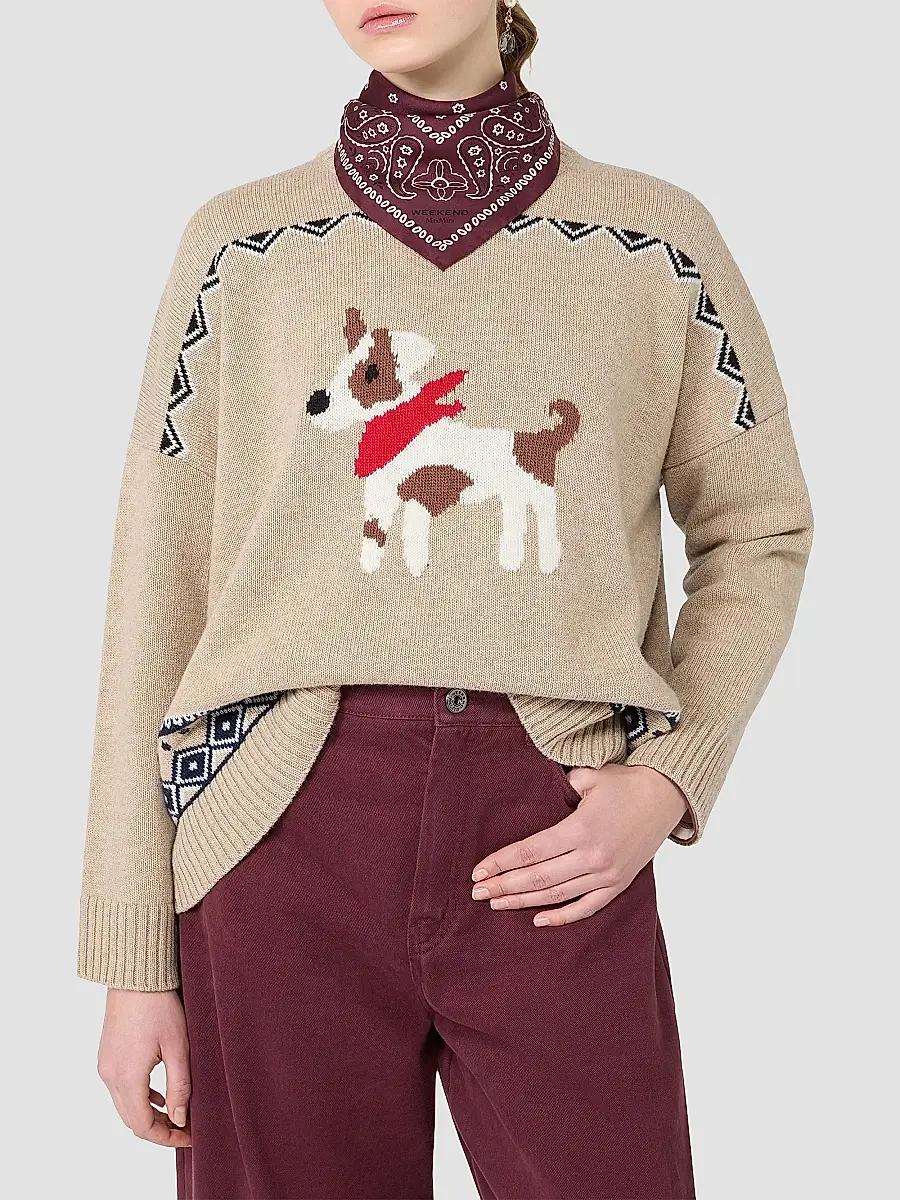 Weekend Max Mara Women's Wool Yarn Sweater | Thumbnail 5 Weekend Max Mara Women's Wool Yarn Sweater | Thumbnail 5