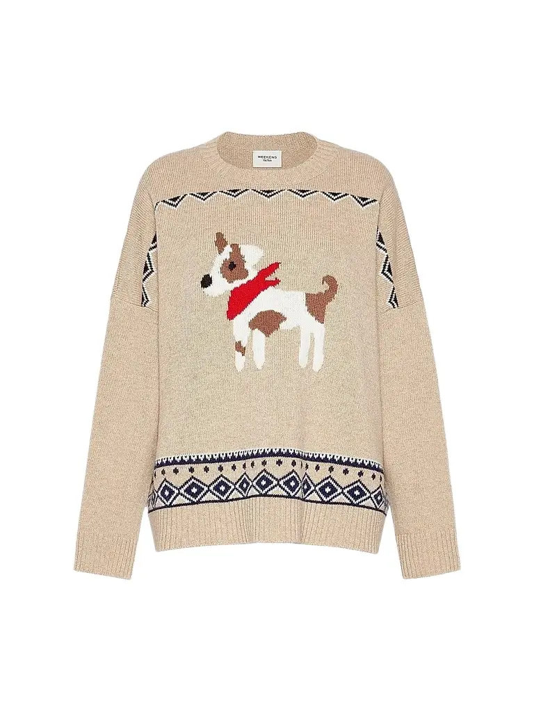 Weekend Max Mara Women's Wool Yarn Sweater - Sand | Image 1 Weekend Max Mara Women's Wool Yarn Sweater - Sand | Image 1