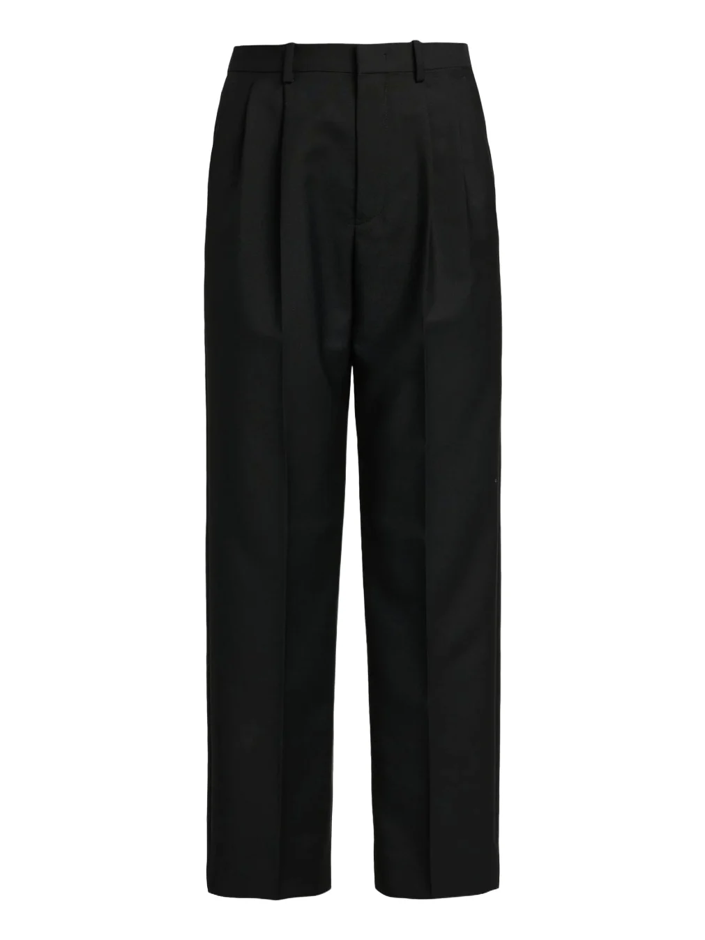 Women's Wool-Mohair Canvas Pleated Trousers Women's Wool-Mohair Canvas Pleated Trousers