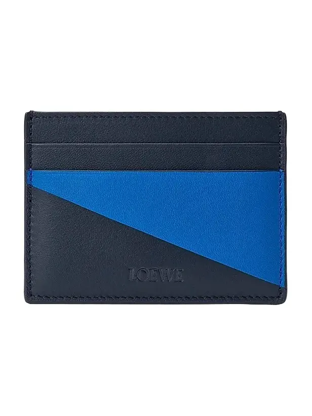 Loewe Men's Flag Colorblocked Leather Card Case