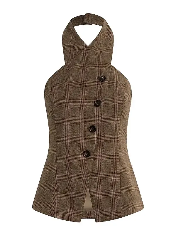 Women's The Crossover Glen Check Vest Women's The Crossover Glen Check Vest