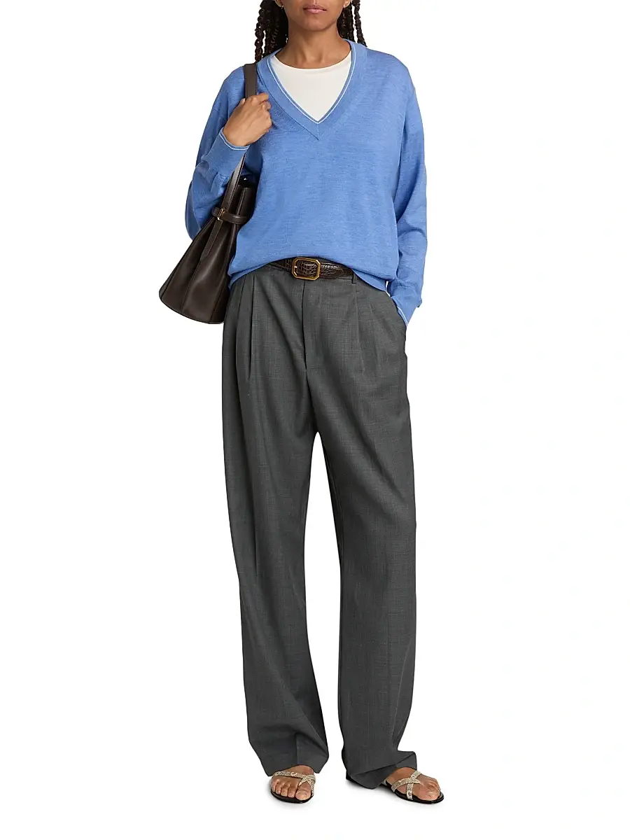 Guest In Residence Women's The Airy Cotton-Silk Sweater | Thumbnail 2