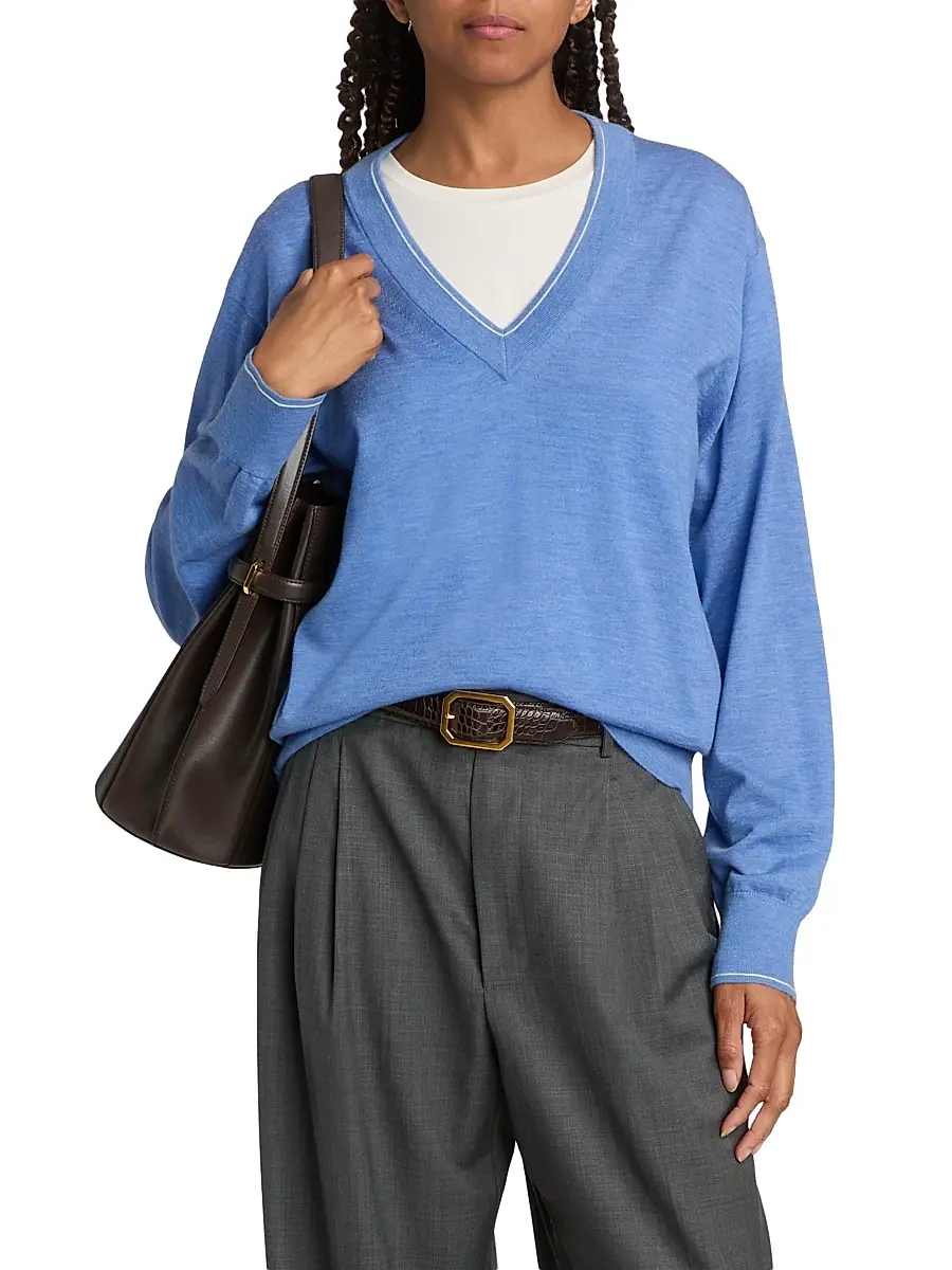 Guest In Residence Women's The Airy Cotton-Silk Sweater | Thumbnail 3