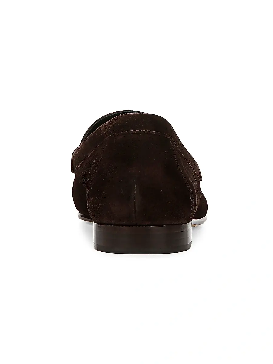 Veronica Beard Women's Hazelwood Suede Penny Loafers | Thumbnail 3