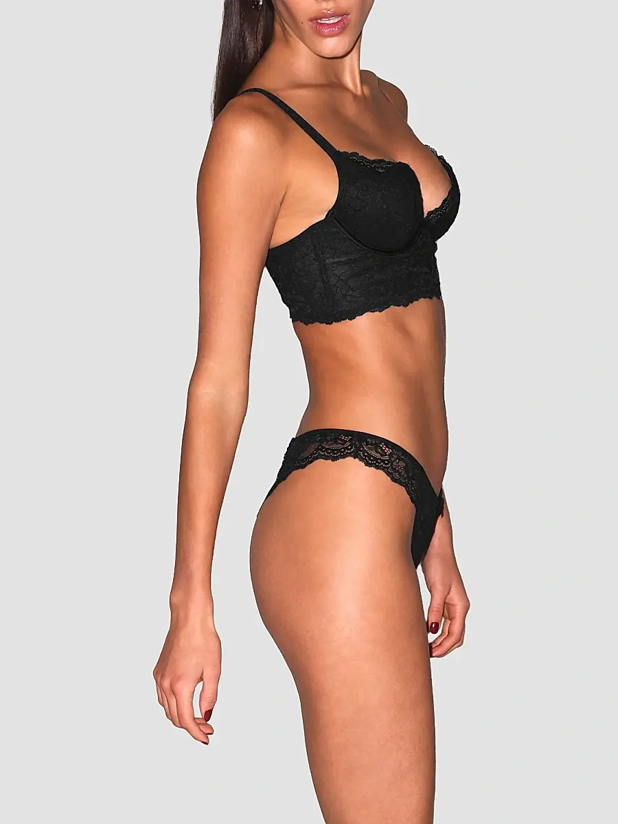 Fleur du Mal Women's Bianca Lace Seduce U-Plunge Bra | Thumbnail 6 Fleur du Mal Women's Bianca Lace Seduce U-Plunge Bra | Thumbnail 6