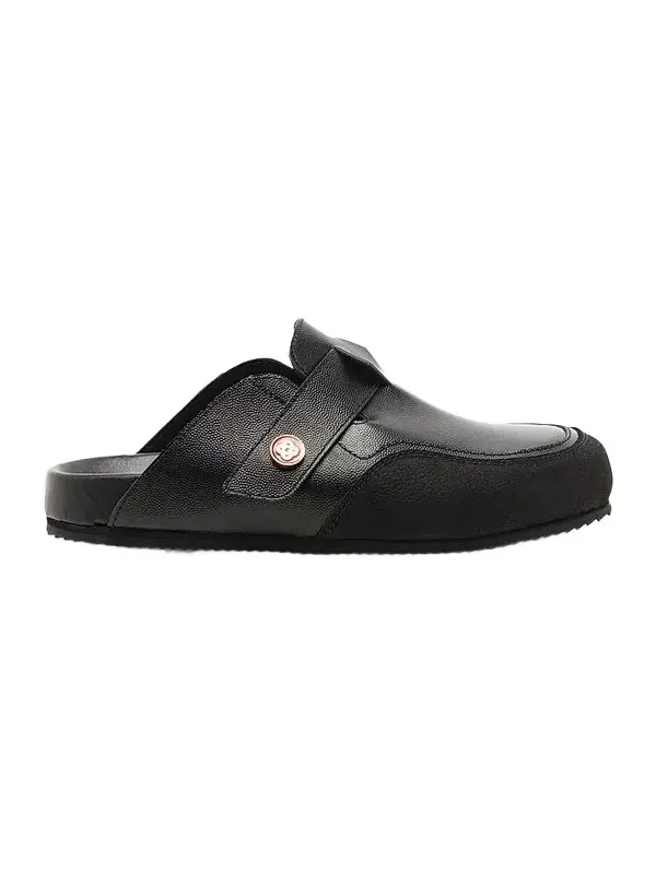 Casablanca Men's Outdoor Pebbled-Grain Leather Mules