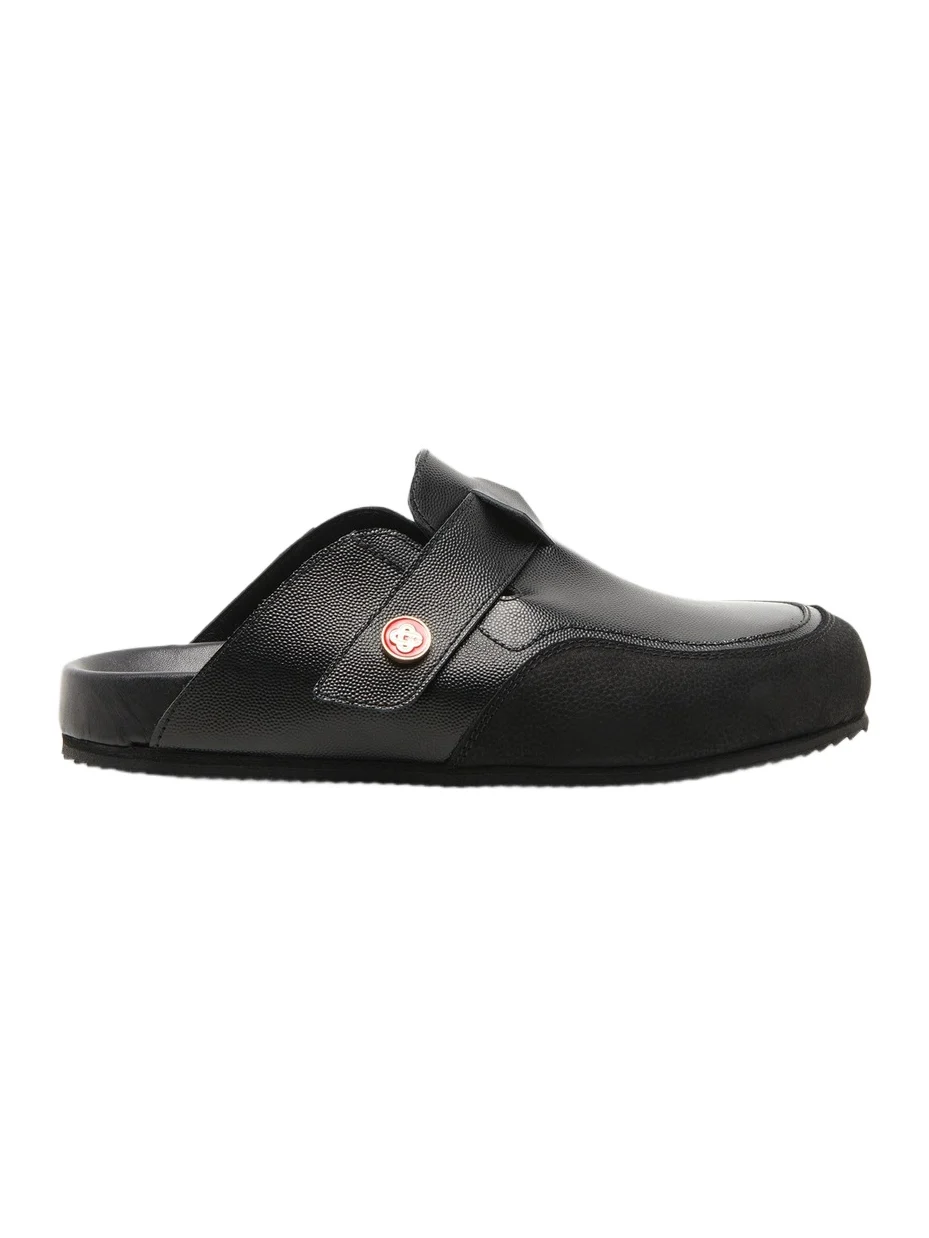 Casablanca Men's Outdoor Pebbled-Grain Leather Mules | Thumbnail 1 Casablanca Men's Outdoor Pebbled-Grain Leather Mules | Thumbnail 1