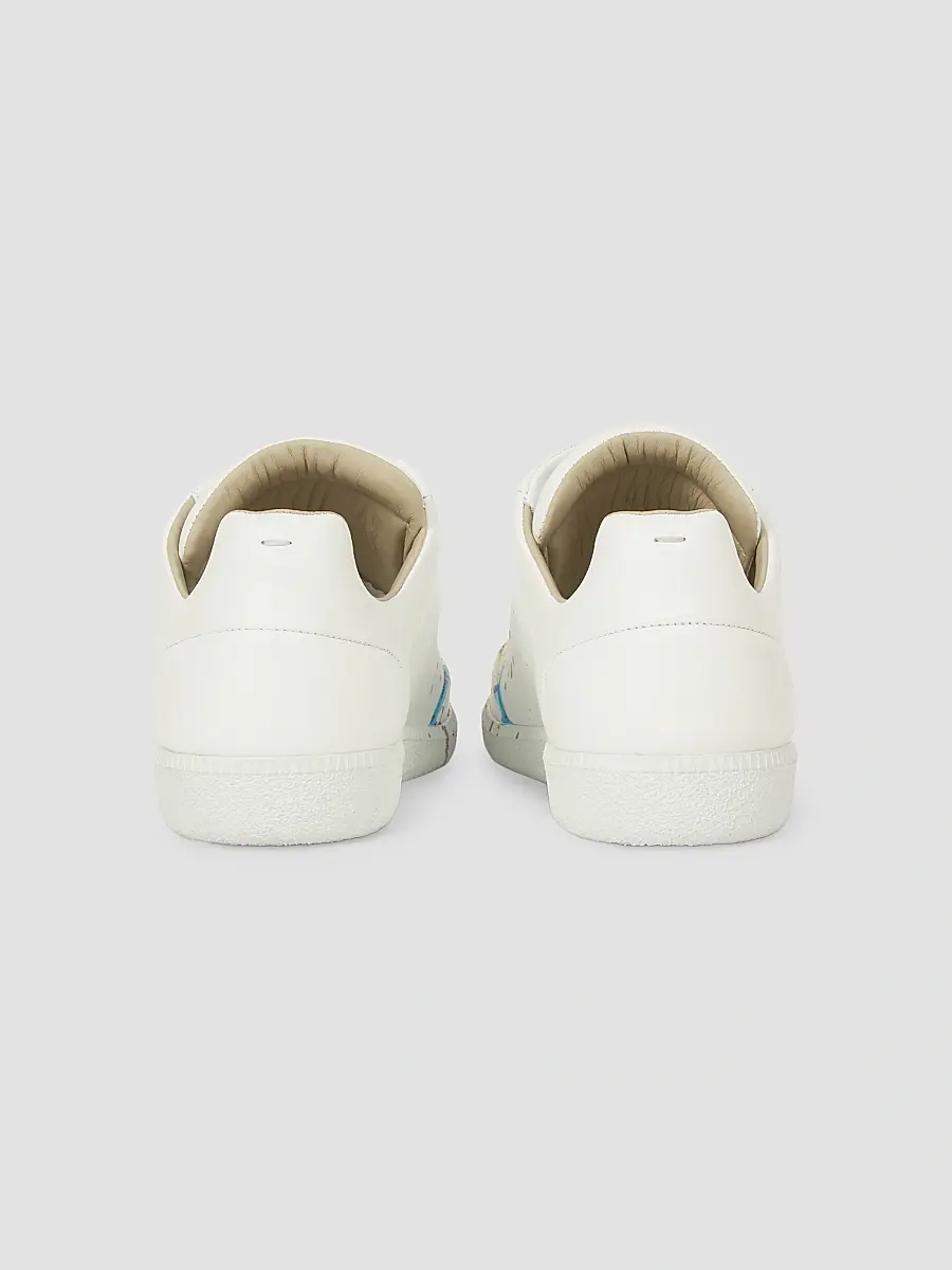 Maison Margiela Men's Future Leather Low-Top Sneakers | Thumbnail 3 Maison Margiela Men's Future Leather Low-Top Sneakers | Thumbnail 3