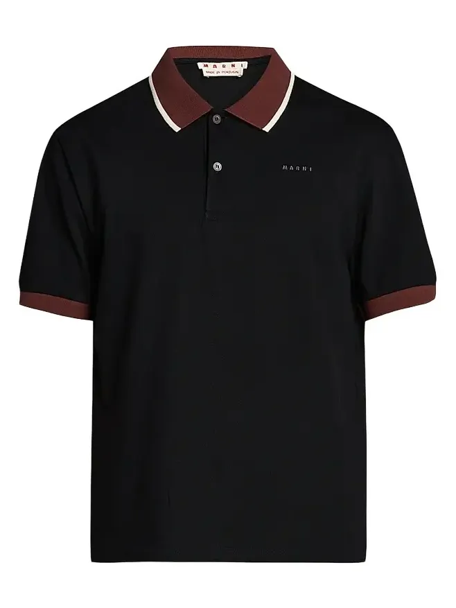 Marni Men's Slim-Fit Cotton Polo Shirt