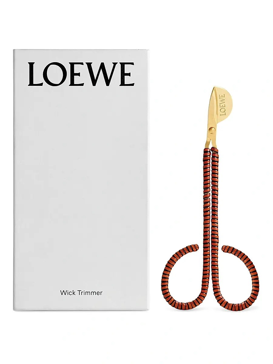 LOEWE PERFUMES Leather-Wrapped Wick Trimmer | Image 1 LOEWE PERFUMES Leather-Wrapped Wick Trimmer | Image 1